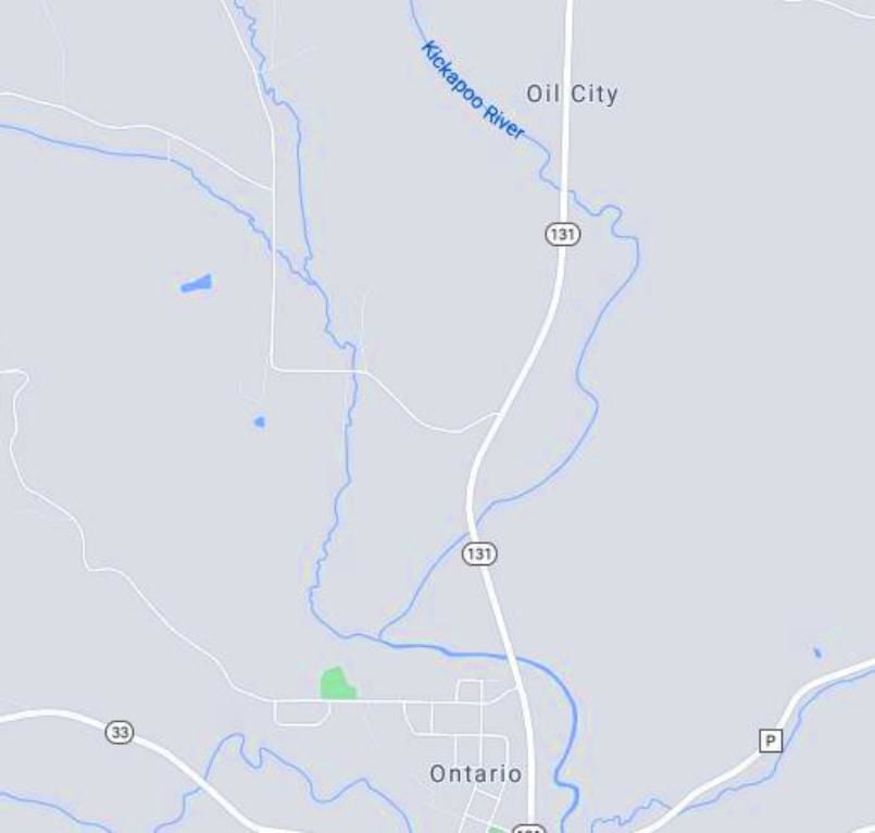 Oil City, Wisconsin, map
