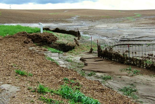 Soil erosion from water