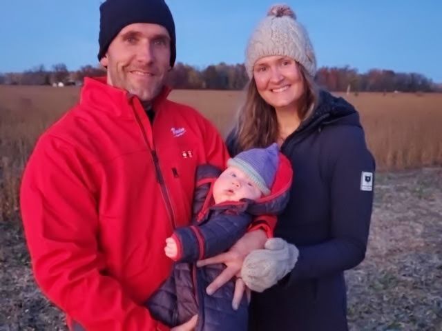 Brad Berger, Patti Schevers and son