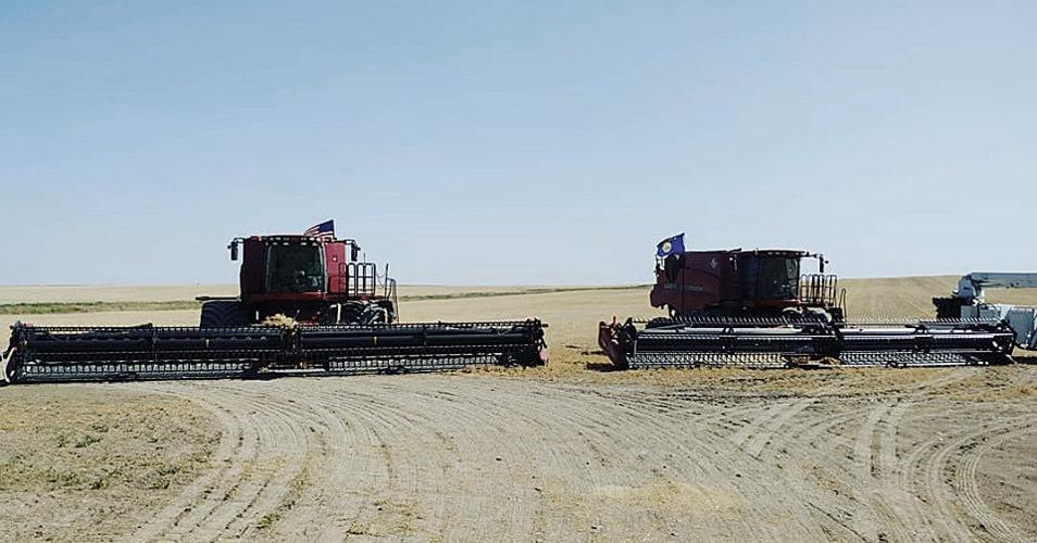 In two combines
