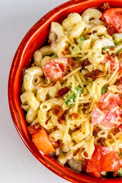 Crab & macaroni salad