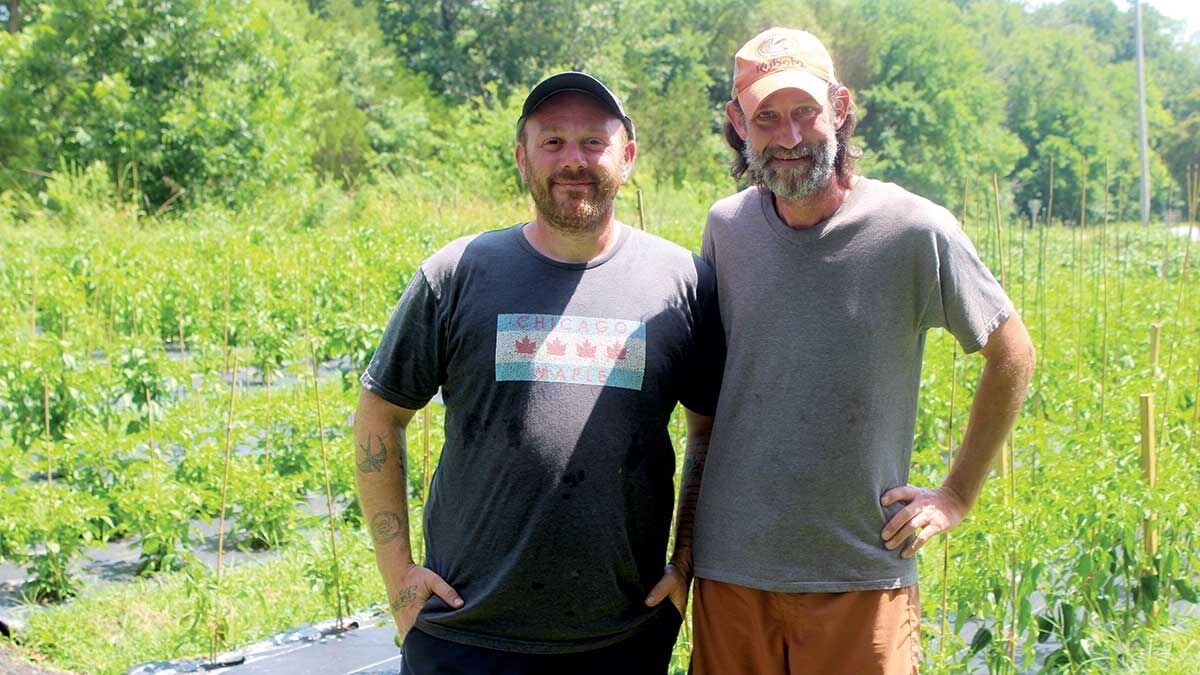 Brian Elias (left) and Kyle McAdams