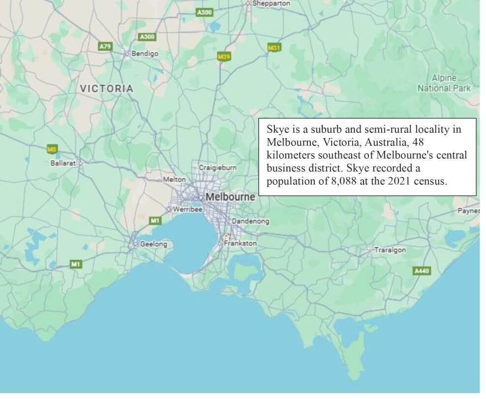 Skye, Victoria, Australia map