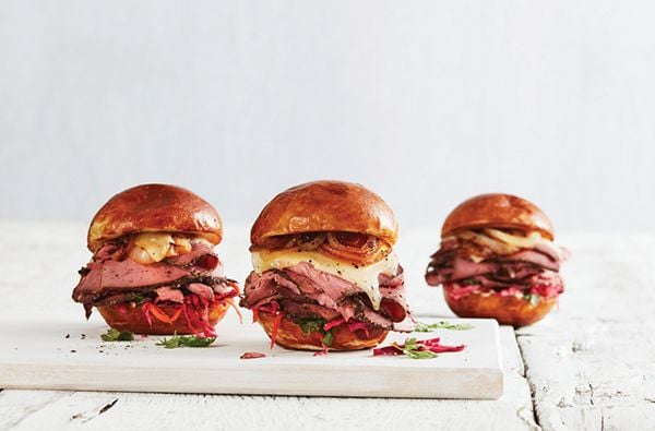 Certified Hereford Brand pastrami sliders