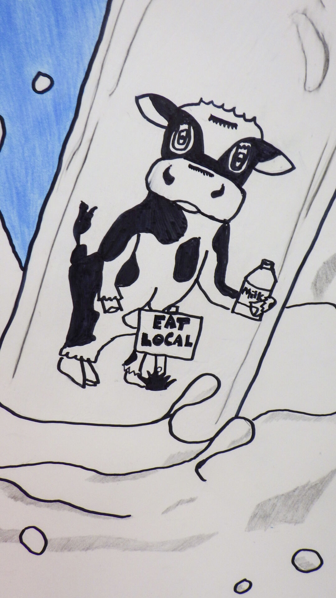 Cow drawing