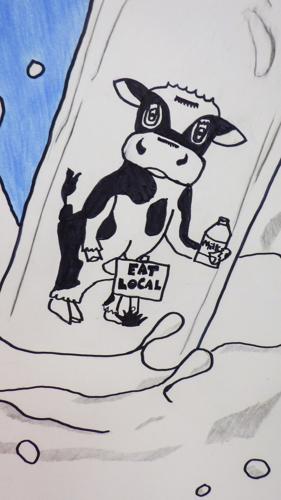 Cow drawing