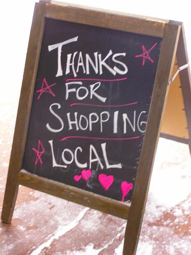 Thanks for shopping local