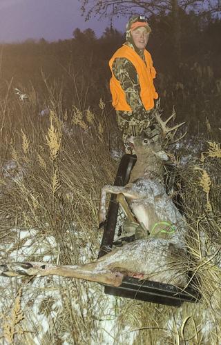 Joey Dushek with buck