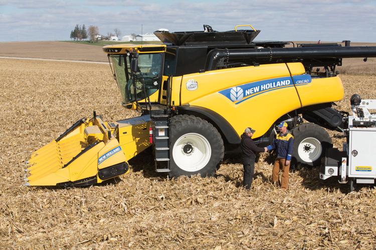 New Holland combine