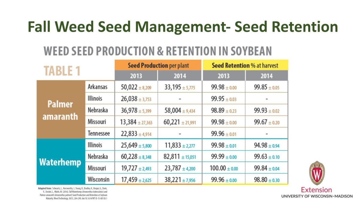 Fall Weed Seed Management -- Seed Retention