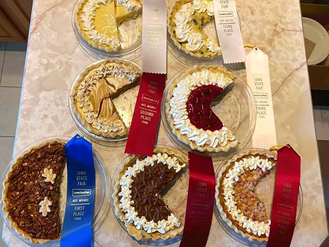 pies ribbons iowa state fair