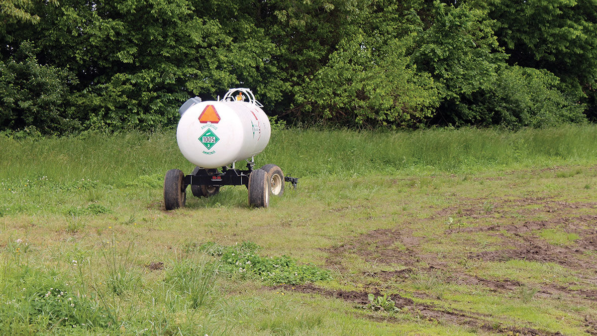 anhydrous ammonia tank