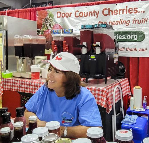 Wisconsin Cherry Growers booth at 2022 Wisconsin State Fair