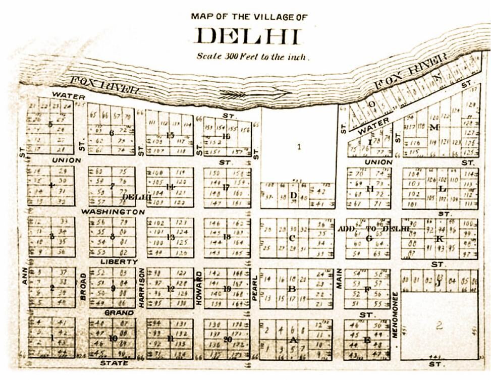 Map of the Village of Delhi