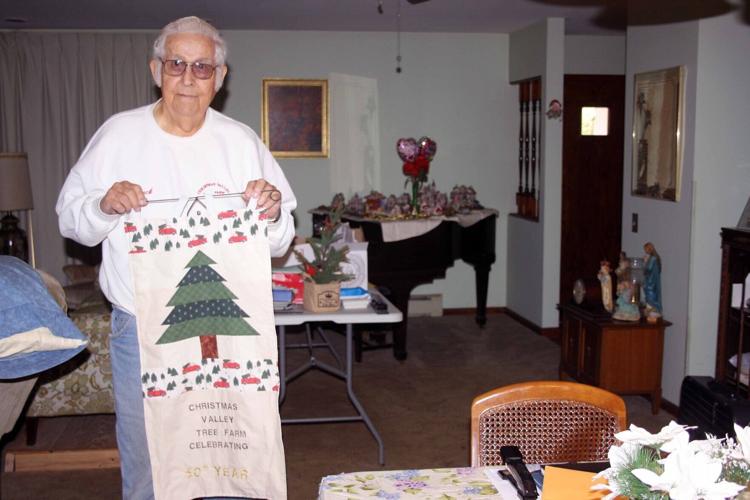 Jack Meegan with banner
