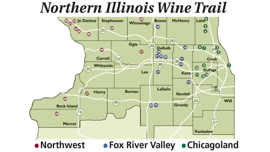 Illinois Wine Trail Map | My XXX Hot Girl