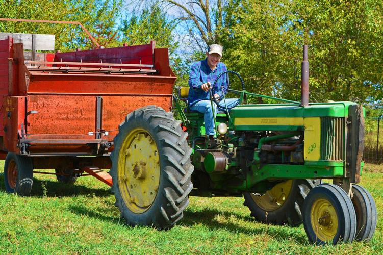 Matt Wundrow takes an empty wagon