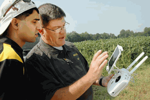 using drone for aerial images