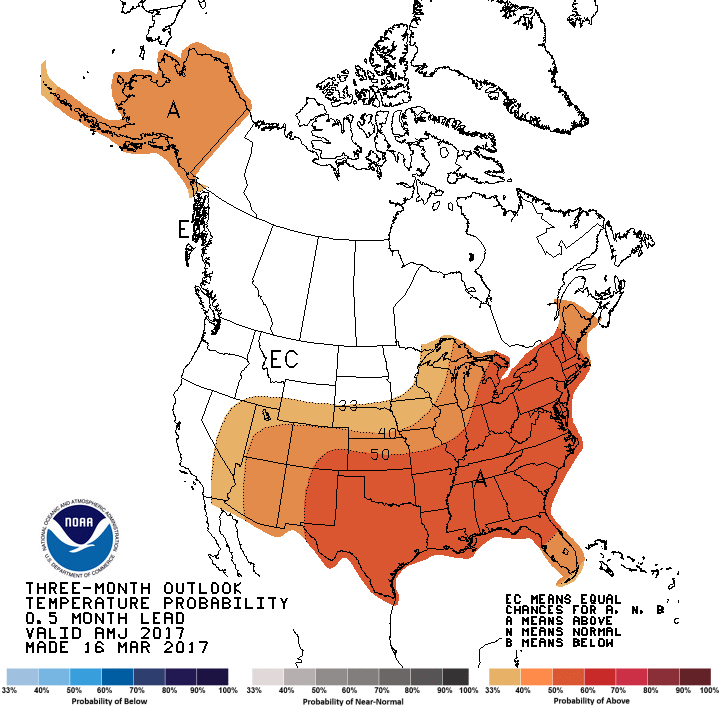90-day weather outlook