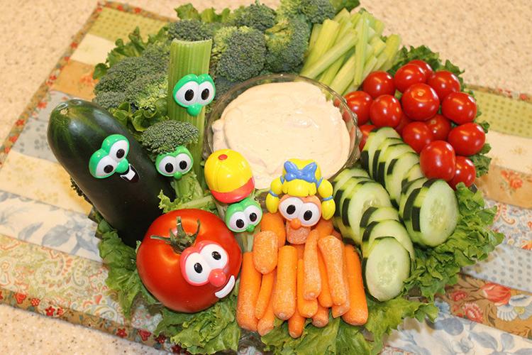 Cook connects with famous animated vegetables