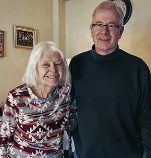 Chris Hardie with mom