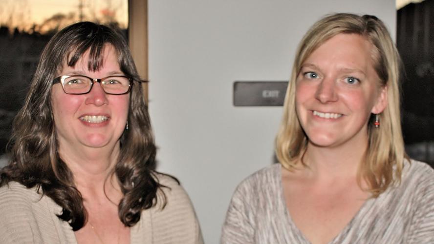 Angie Reuter and Brianna Wright
