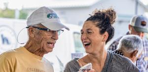 Dan Kuebler and Veronica Kloeppel