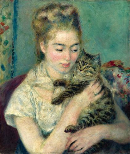 Womand with a Cat