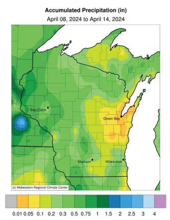 Accumulated precipitation