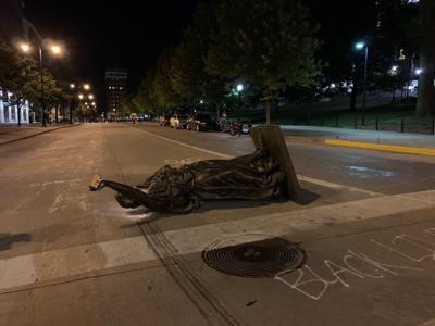 Stop the senseless violence Downtown, and put the statues back up