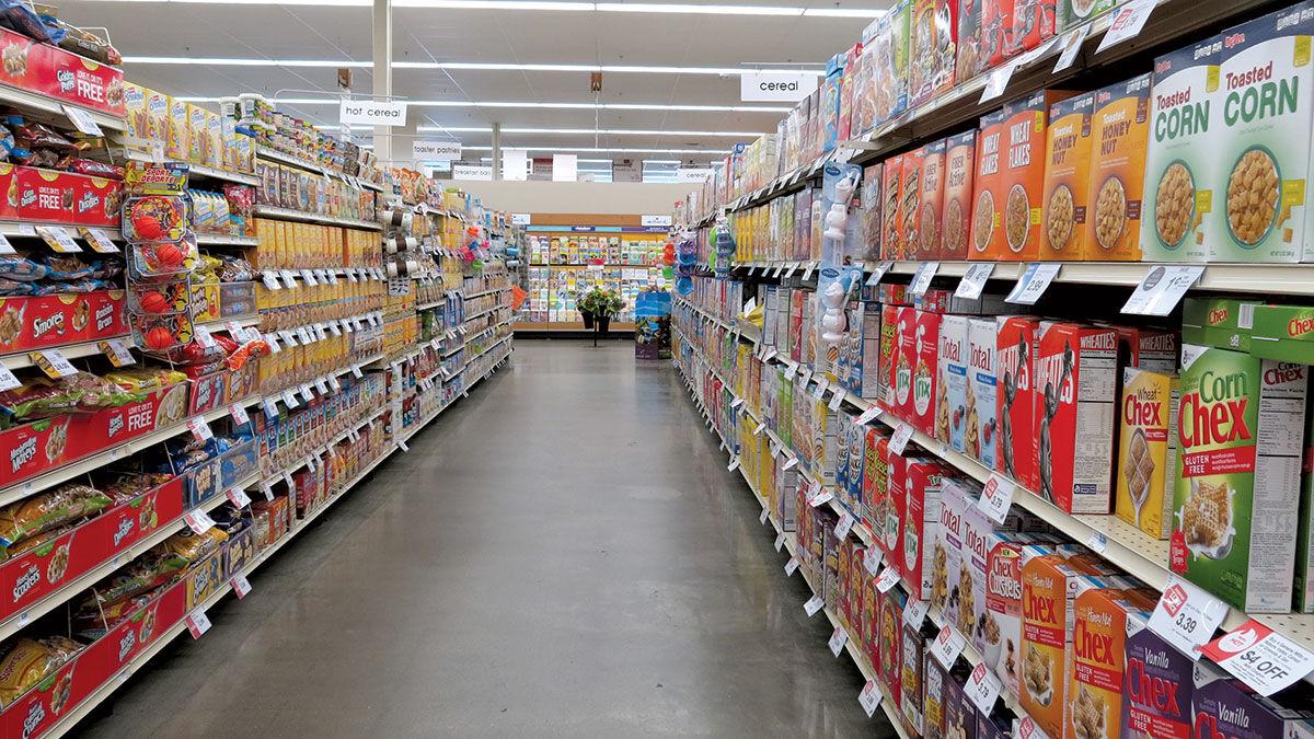 Grocery store aisle