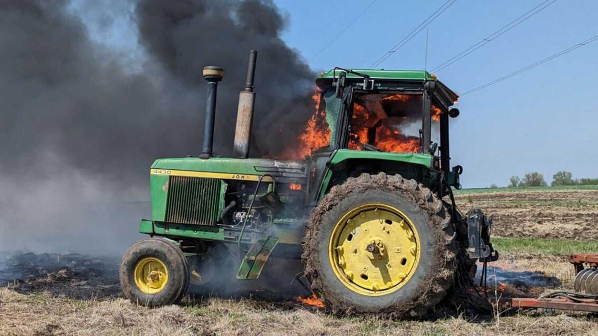 Tractor fire a reminder to be prepared