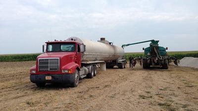 Truck and manure applicator