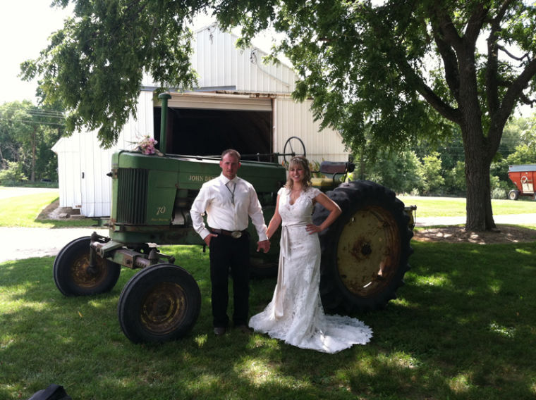 Jena Simonson and Nick Feltis on their wedding day – Aug. 16, 2013