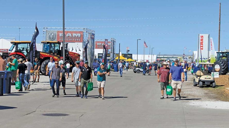 Crowds walked the streets of the Farm Progress show
