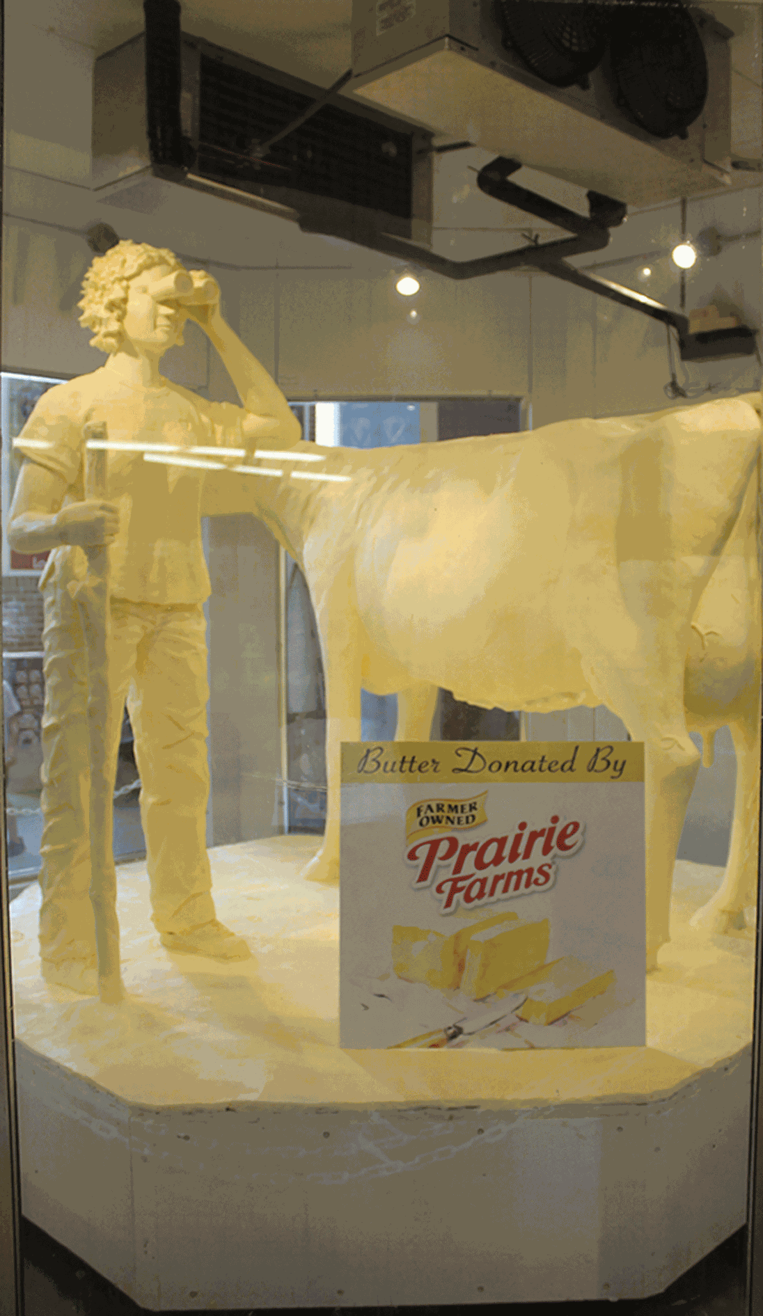 Butter Cow sculpture at the Illinois State Fair