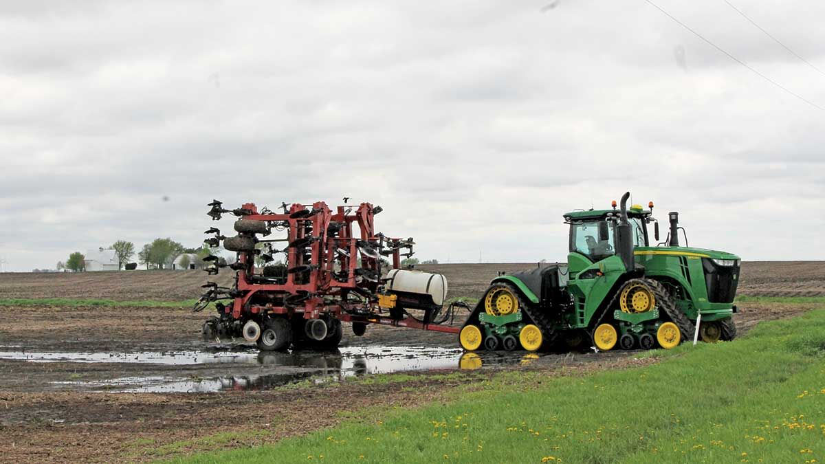 Planting delay wet field