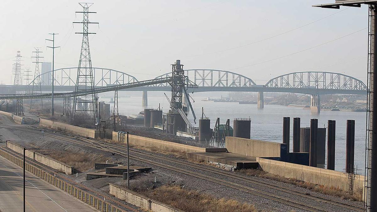 riverfront in East St. Louis
