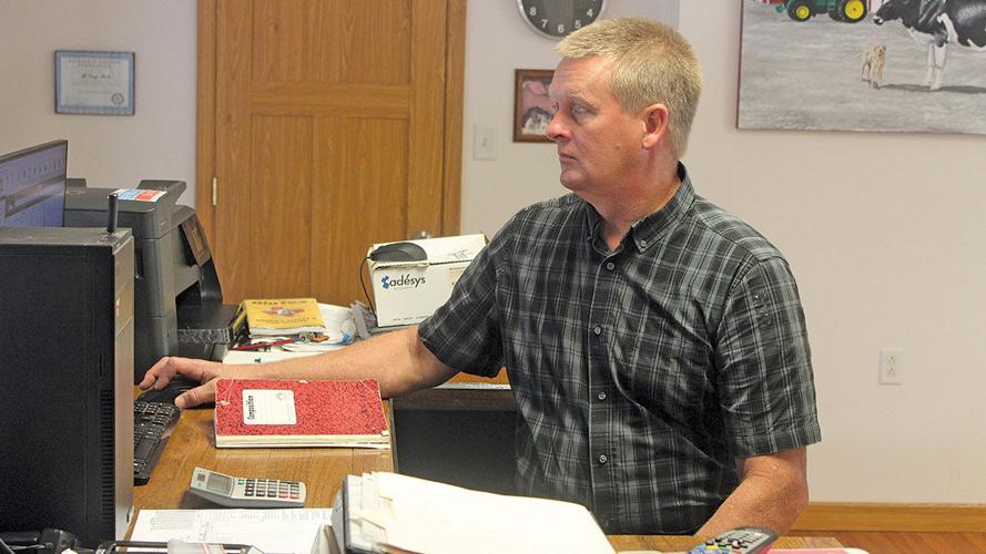 Craig Finke at desk