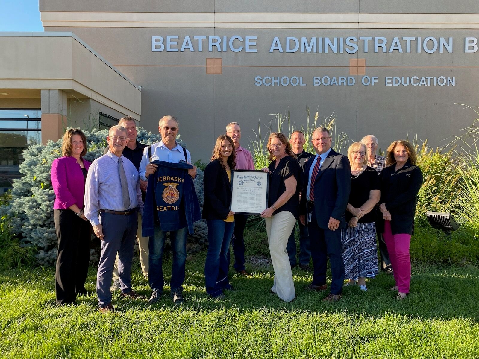 Beatrice FFA Chapter first FFA chapter in the state renewed