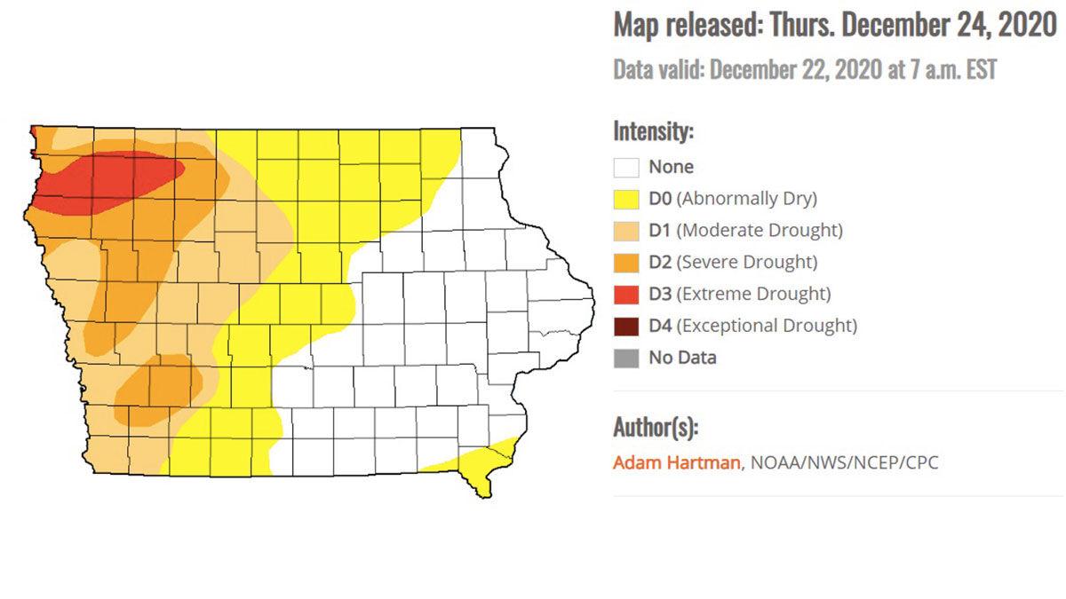 IA Drought map