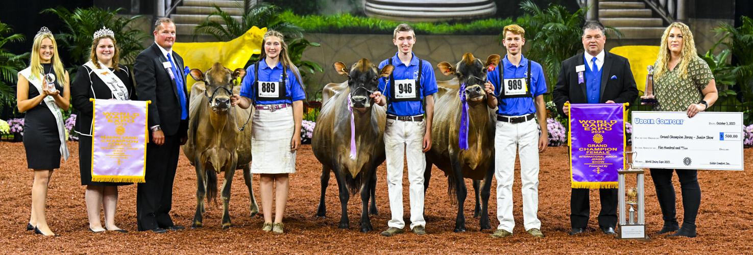 Grand champion and reserve grand champion of 2023 International Junior Jersey Show