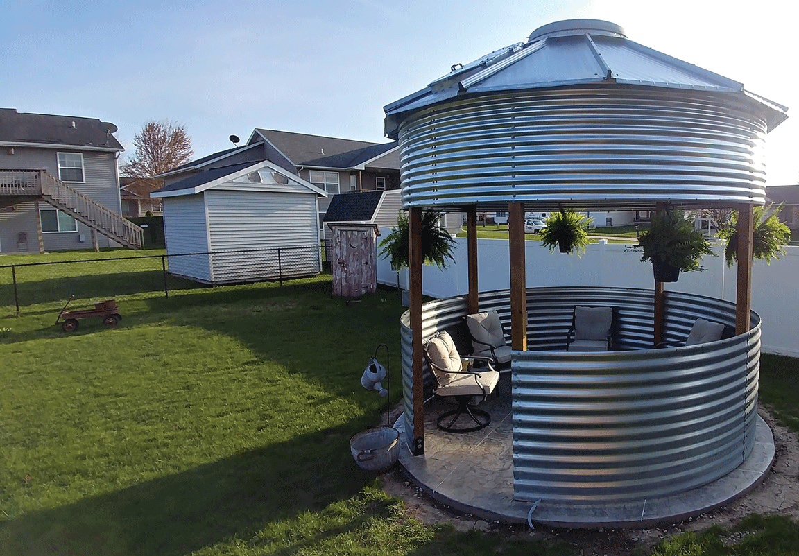 grain bin gazebo