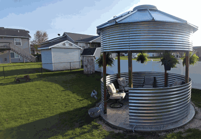 grain bin gazebo