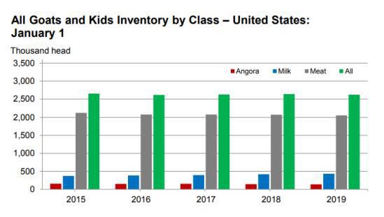 All Goats and Kids Inventory Jan. 1, 2019