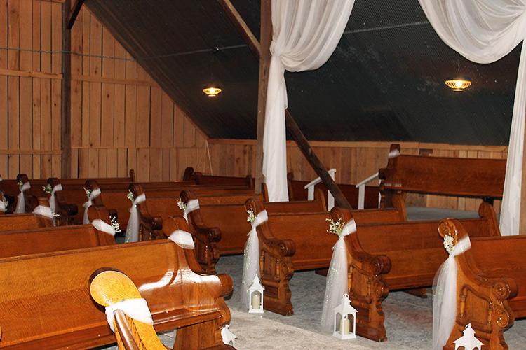 Wedding Barn Pews