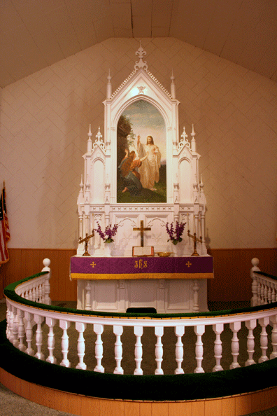 Wood Lake Lutheran altar