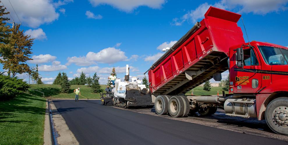 Asphalt road project