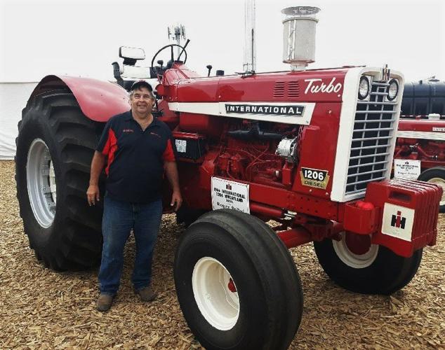 Mike Berg and International Turbo 1206 tractor