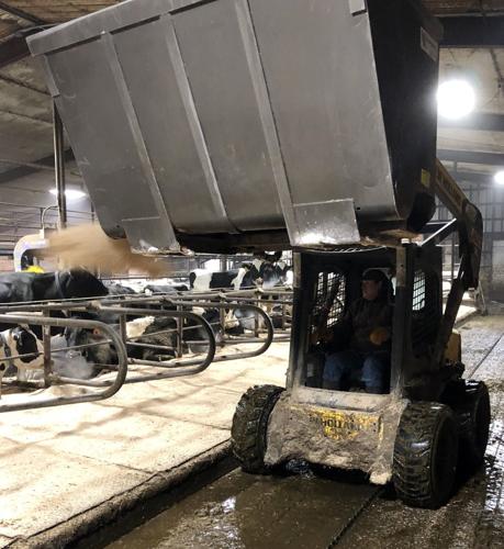 John Levash in skid steer